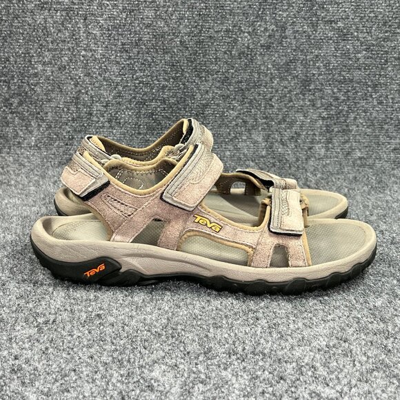 Teva Hudson Hiking Sandals Men\'s‎ Size 10 Tan Suede Adjustable Athletic Comfort main image 7